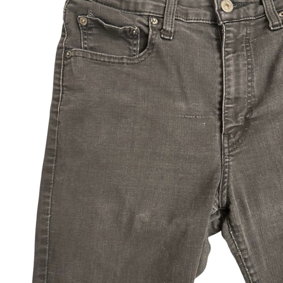 Levi’s 721 High Rise Skinny Jeans Washed Black Charcoal Size 31 - Picture 3 of 11